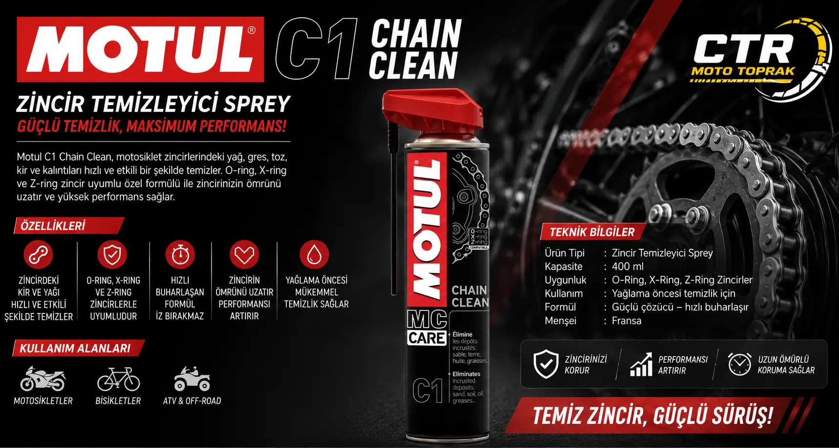 C1 MOTUL ZİNCİR YAĞI