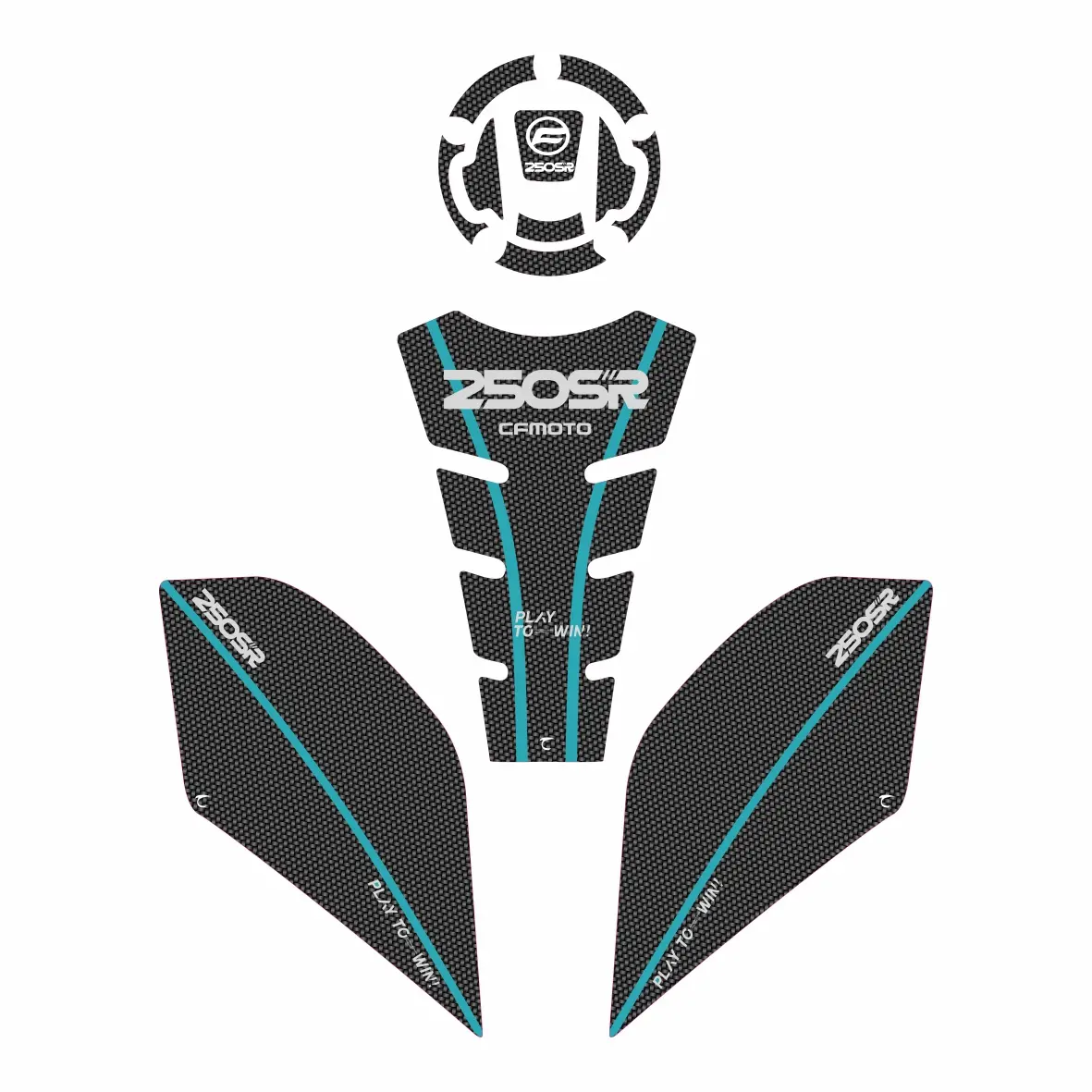 SR 250 ETİKET SETİ TANK PAD