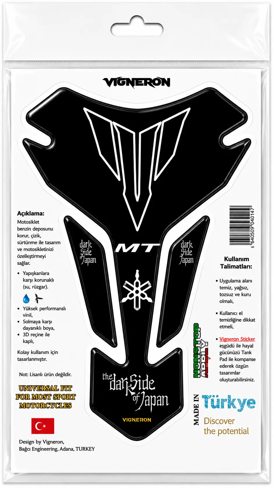 MT TANK PAD ETİKET