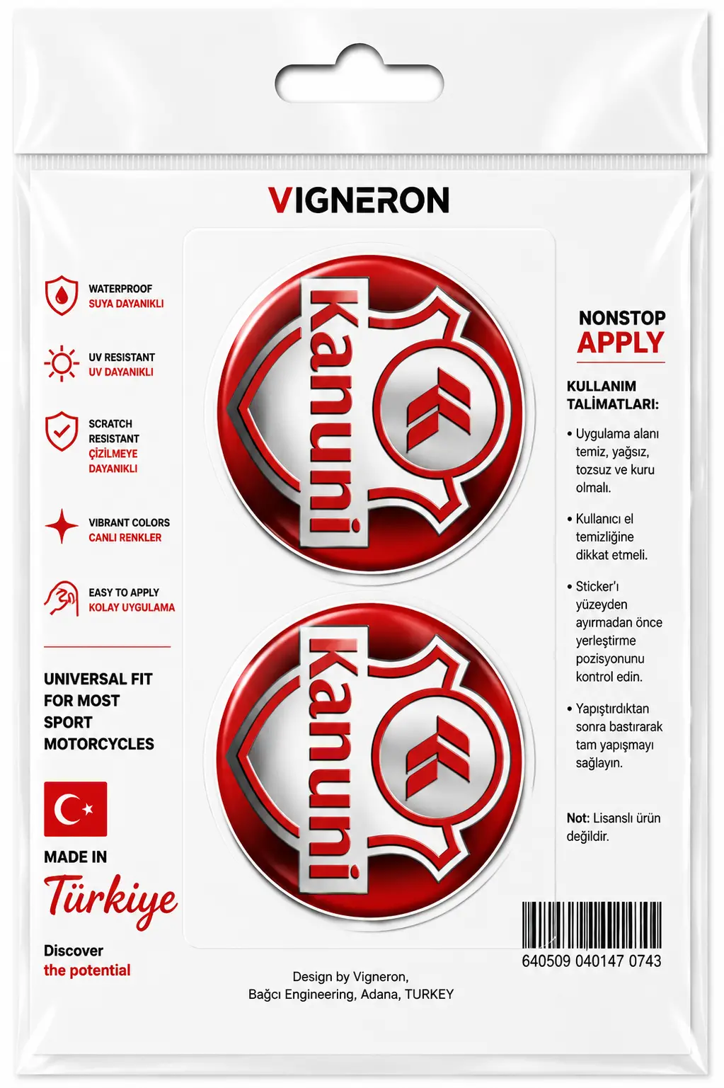 KANUNİ YUVARLAK ETİKET