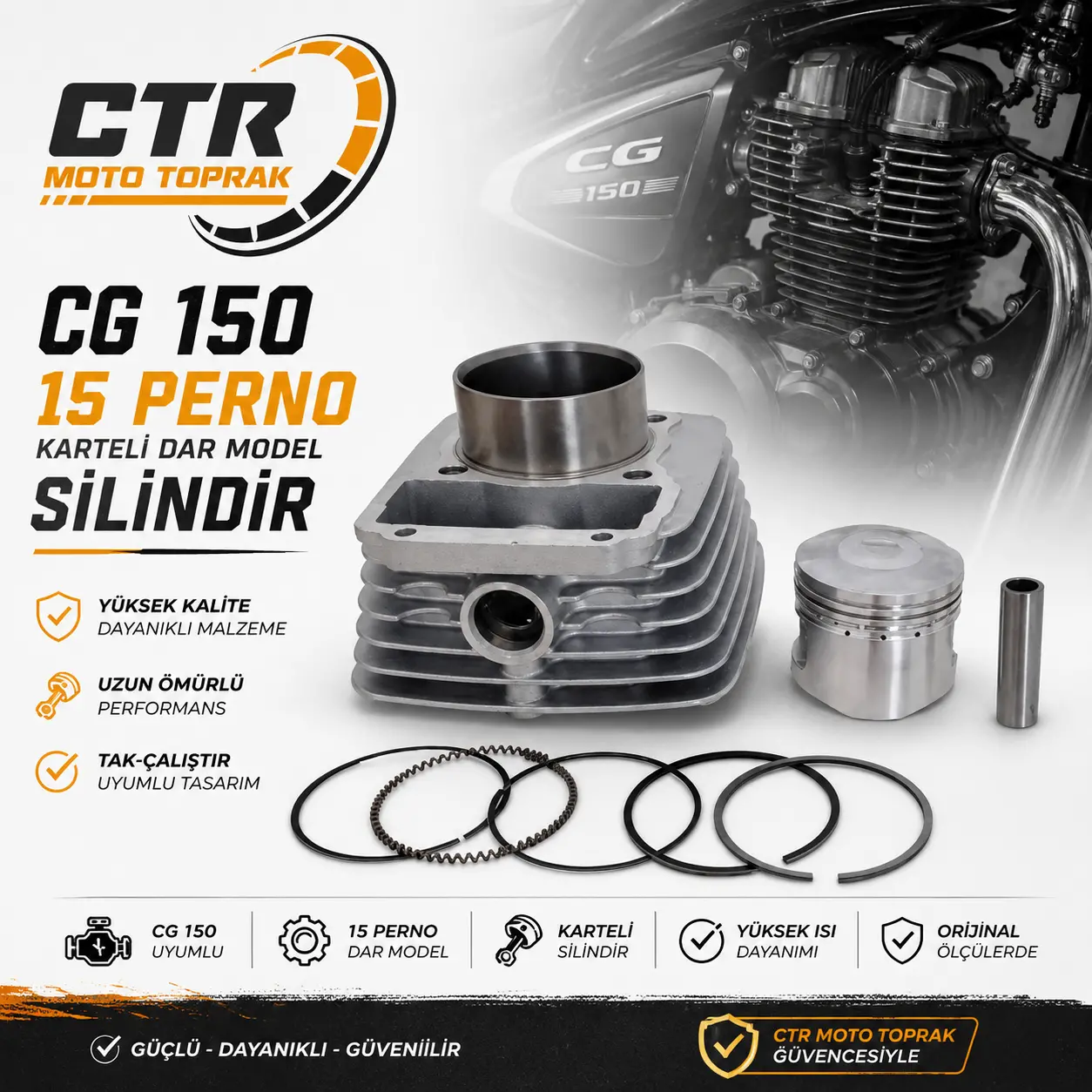 CG 150 15 PERNO SİLİNDİR KARTELİ DAR