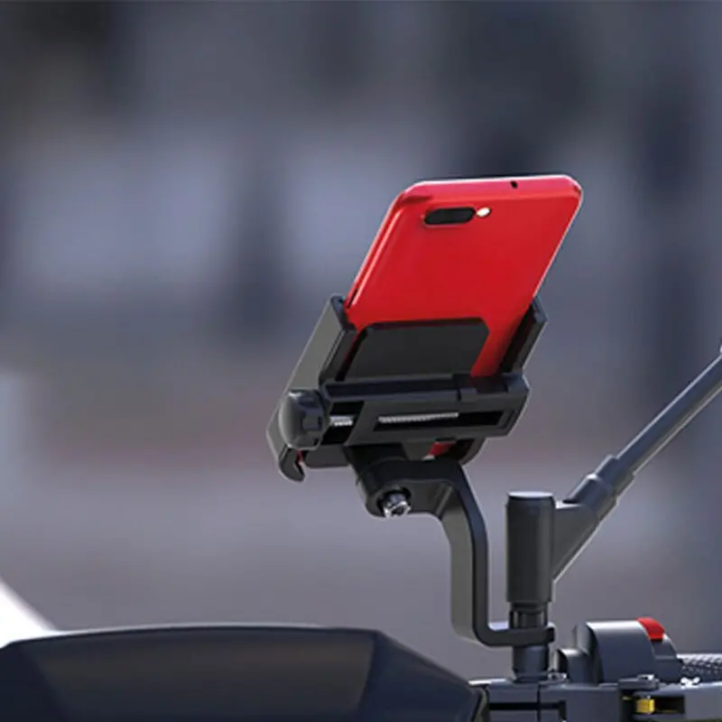 VEXO ALUMINIUM SİYAH TELEFON TUTUCU AYNA BAĞLANTILI